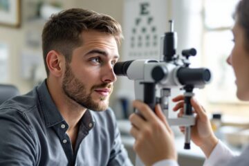 corps flottants dans les yeux